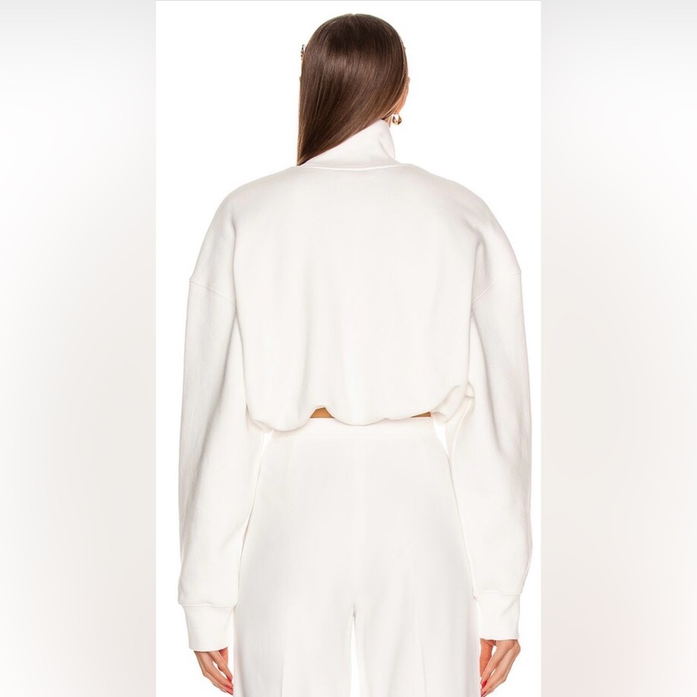 Alexander Wang Cream Embossed Logo Turtleneck - Picture 4 of 12